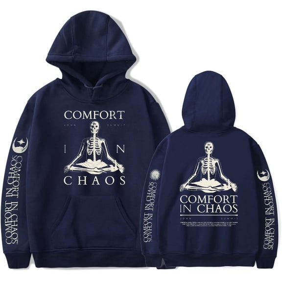 john summit Merch COMFORT IN CHAOS TRACKLIST Hoodies Popular Graphics Unisex Trendy Casual Streetwear