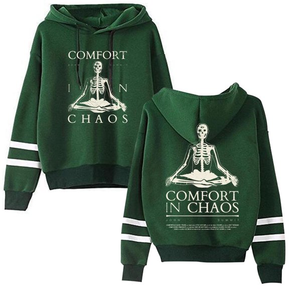 john summit Merch COMFORT IN CHAOS TRACKLIST Men/Women Hooded Sweet Streetwear Hooded Long Sleeve