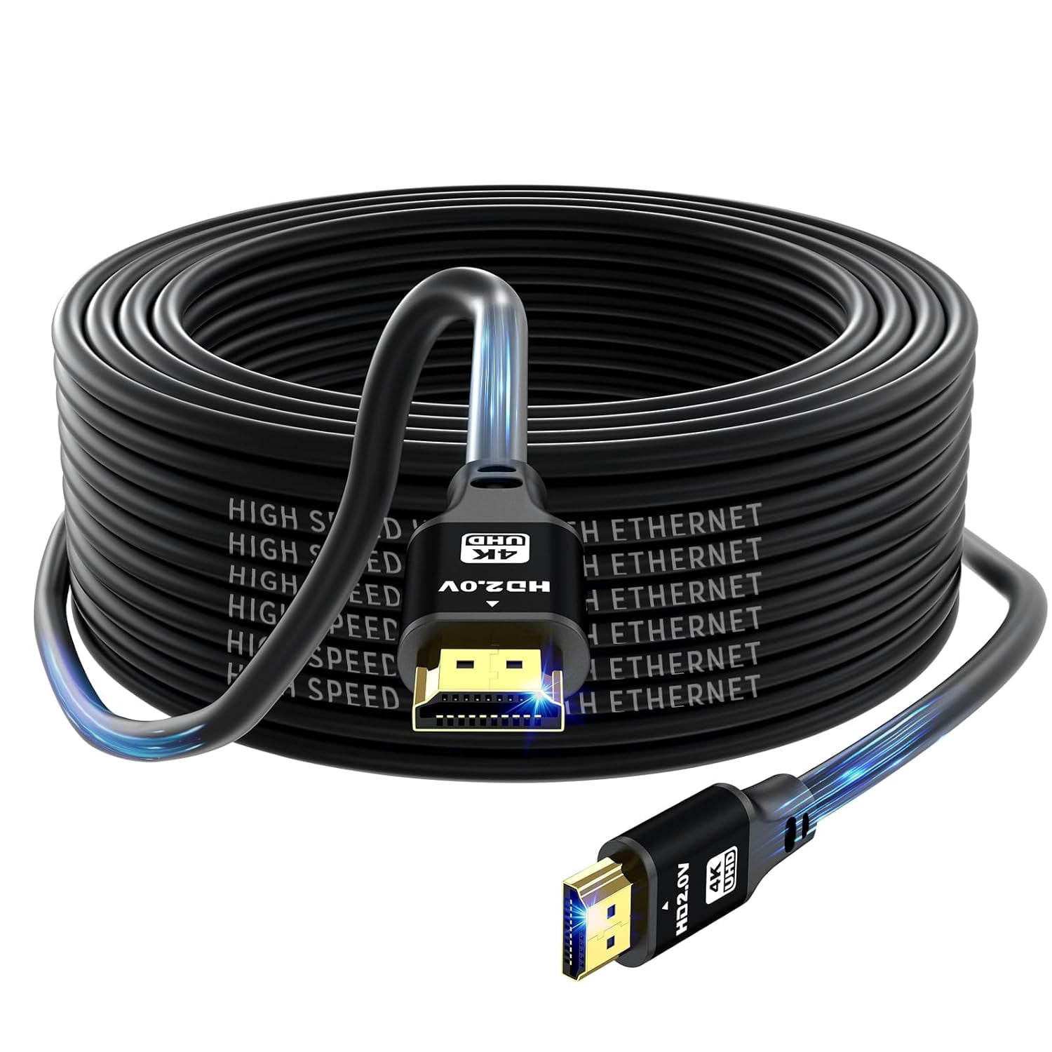 jojobnj HDMI Cable 50ft, 4K@60Hz, 18Gbps High Speed HDMI 2.0 Cord ...