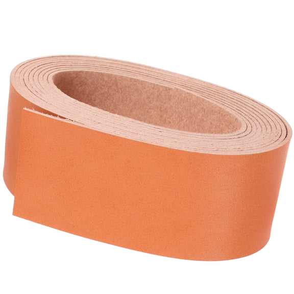 jojofuny 1 Roll Leather Strips 78.7x1.5in Light Brown For Diy Projects Leather Craft Lovers