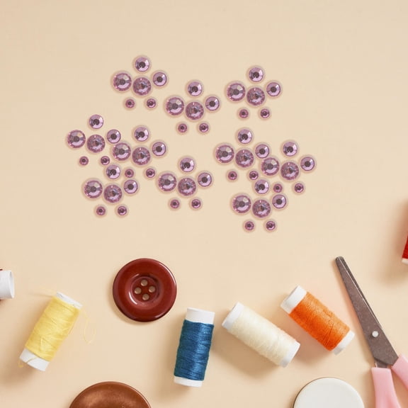 jojofuny 1 Set Nail Rhinestones Face Gem Acrylic Round For Diy Projects