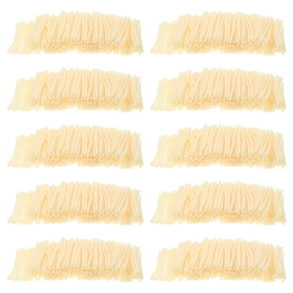 jojofuny 10 Rolls Latch Hook Rug Yarn for Latch Hook White Yarn Beige Acrylic Fiber