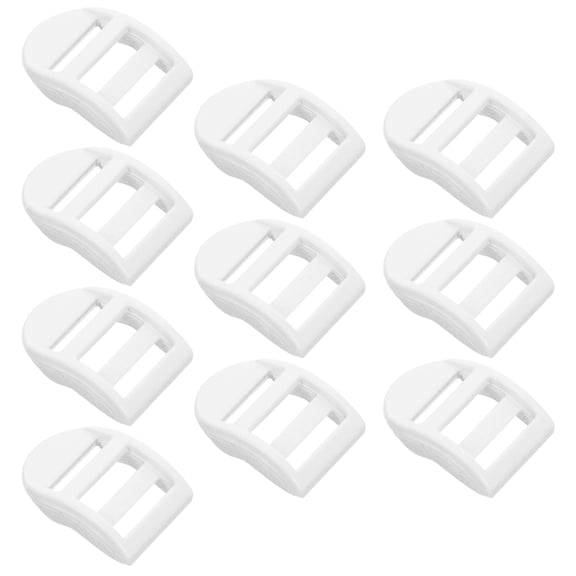 jojofuny 10Pcs Backpack Binding Clip for DIY Projects Durable White Plastic