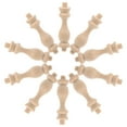 Small Roman Column jojofuny 10Pcs Unpainted Wood Column for Home Decor, Courtyard Design ...
