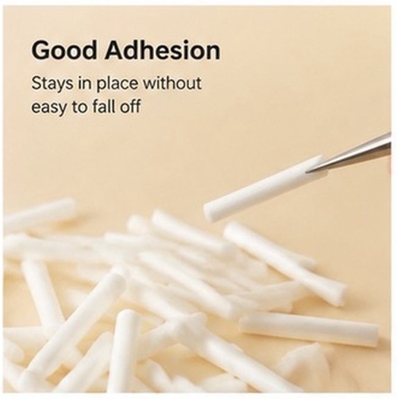 jojofuny 160Pcs Small Eyelash Bar Tools White Cotton Material with Strong Adhesion