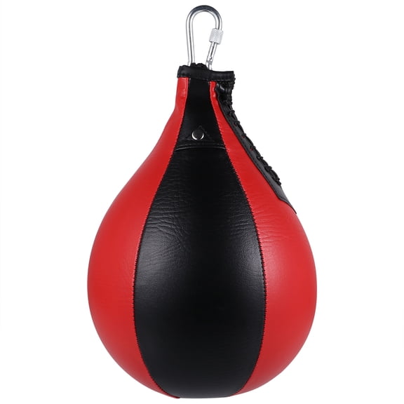jojofuny 1Pcs Hanging Punch Ball Pu Black Pear Shaped For Home Gymnasium Stress Relief