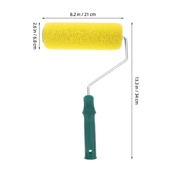jojofuny 1Pcs Sponge and ABS Textured Paint Roller for Ceiling and Wall Texture 34.0x21.0x6.8in