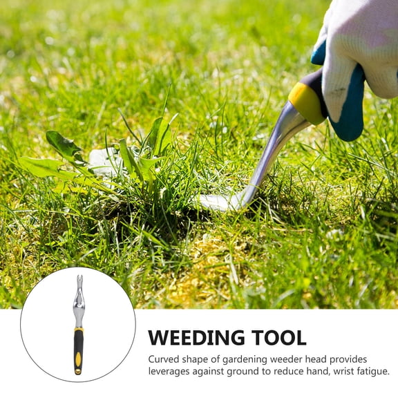 jojofuny 1Pcs Weeder Fork for Manual Weeder Remover Tool 11.6x1.6x1.6in