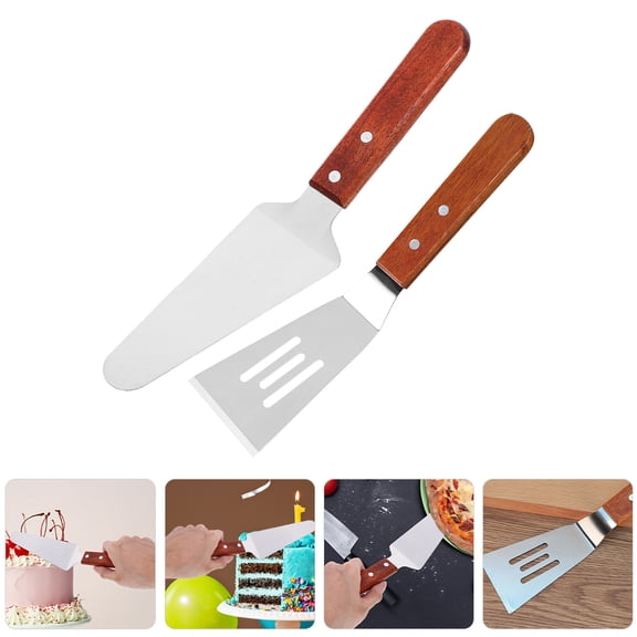 jojofuny Baking Tools Assorted Color Metal for Cooking 2Pcs 10.2X2.4X0.6In