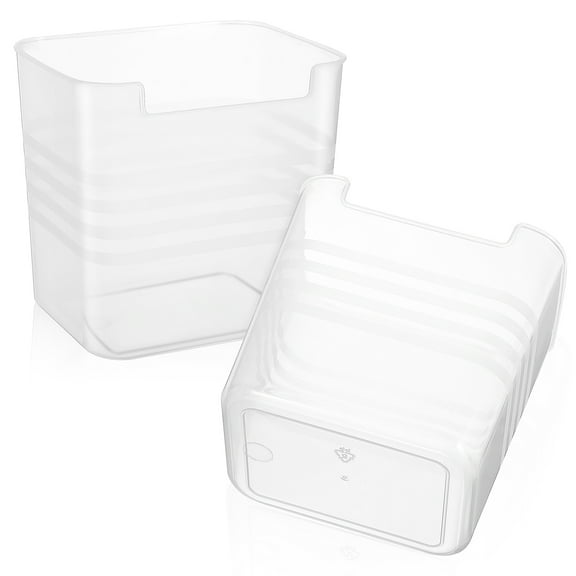 jojofuny Refrigerator Organizer Box Transparent Food-Grade Pp 2Pcs 4.5X4.1X3.1in