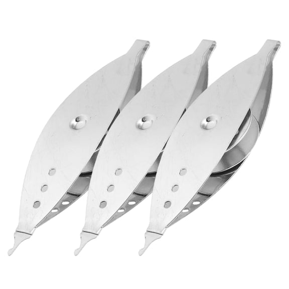 jojofuny 3Pcs Silver Tatting Shuttles Vintage Style for Lace Making Tools