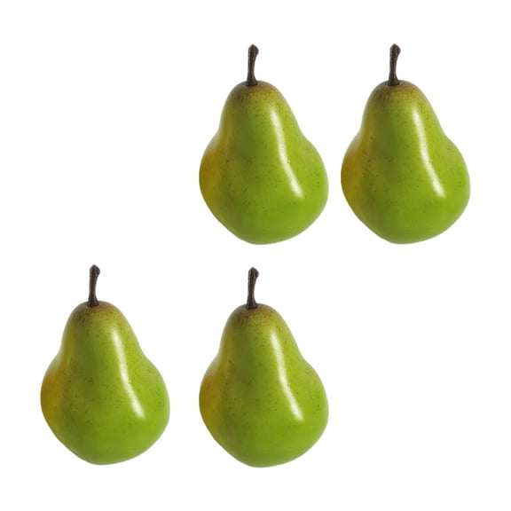 jojofuny 4Pcs Fruit Ornament Pear-shaped Realistic Home Decoration Photo Studio Use Kindergarten Classroom Education