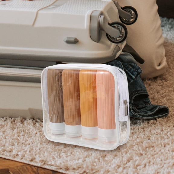 jojofuny 4Pcs Lotion Container Squeezable Silicone Assorted Color for Businesspeople
