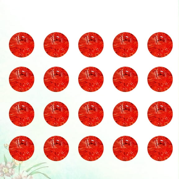 jojofuny 50Pcs Material Red Candy Button for Diy Projects and Home Use