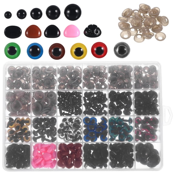 jojofuny 600 Pcs Button Eyes For Crochet Toys And Stuffed Animals Assorted Color Round Shape