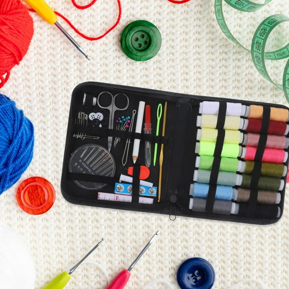 jojofuny 79Pcs Sewing Accessories Kit for Travel Beginners and Frequent Travelers