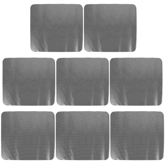 jojofuny Car Window Visor Pvc 8Pcs 16.5x14.9In