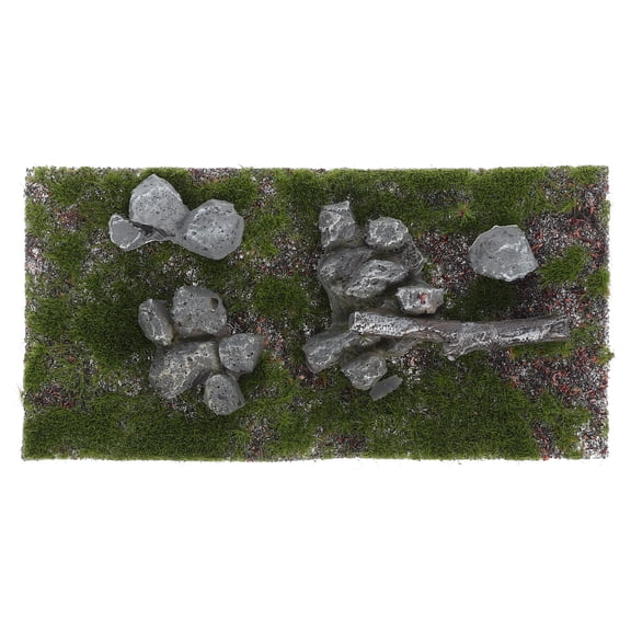 jojofuny Artificial Grass Mat for Sand Table Supply Model Makers Home Decoration 1Set