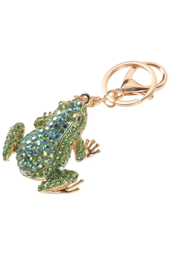 Cute Key Accessory Frog Charm Keychain 1Pack Alloy Material for Car Key Decoration present 11.8X2.2in