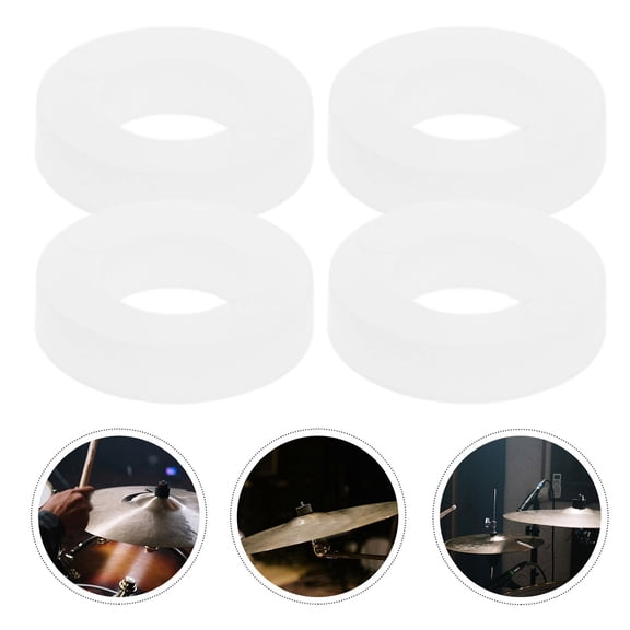 jojofuny Drum Set Accessories 100Pcs Plastic Washers for Tension Rods and Durability