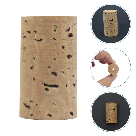 jojofuny Flute Headjoint Cork 6Pcs Plugs for Practice and Performance in Khaki 1.23X0.72X0.72in