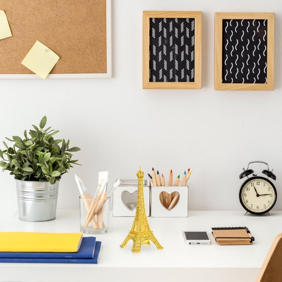 jojofuny Golden Eiffel Tower Figure 5.1Inch by 2Inch by 2Inch Iron Desktop Decoration for Adults Home Decor 1Pack