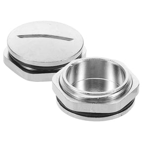 jojofuny Metal Sealing Plugs 2-Pack Round Hole Stoppers for Projects and Household Multi-Function Use