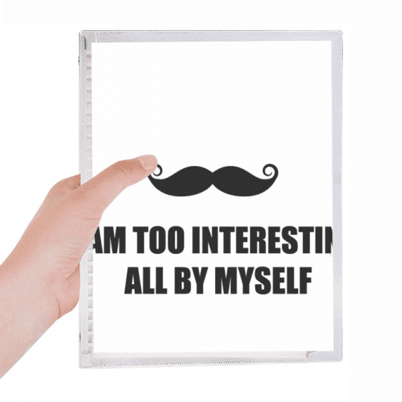 joking self description too interesting notebook loose diary refillable journal statiry