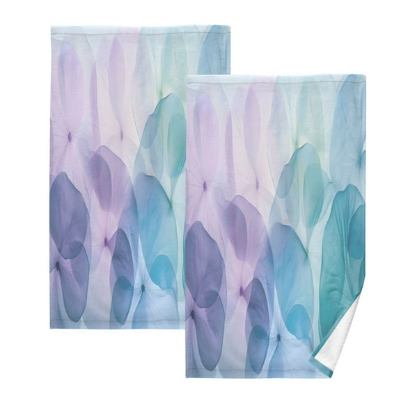 joogoo 2 PCs Hand Towels Sets Abstract Flowers Magic Cotton Face Towel Bathroom Decorative