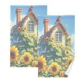 thumbnail image 1 of joogoo 2 PCs Hand Towels Sets Cardinal Sunflowers Cotton Face Towel Bathroom Decorative, 1 of 7