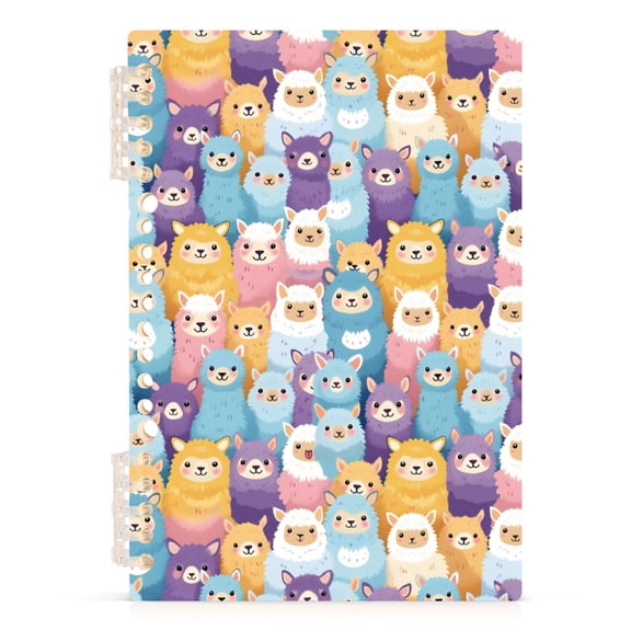joogoo A5 Spiral Journal Notebook Alpacas College Ruled Notebooks 8.3" x 5.7" 1 PC