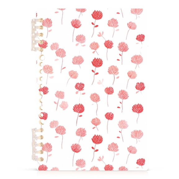 joogoo A5 Spiral Journal Notebook Artistic Flowers College Ruled Notebooks 8.3" x 5.7" 1 PC