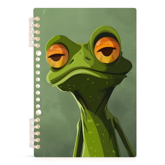 joogoo A5 Spiral Journal Notebook Artistic Frog College Ruled Notebooks 8.3" x 5.7" 1 PC