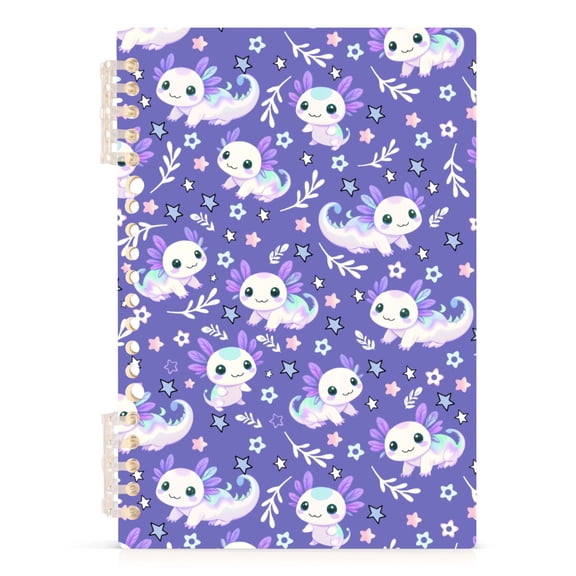 joogoo A5 Spiral Journal Notebook Axolotl Galaxy College Ruled Notebooks 8.3" x 5.7" 1 PC
