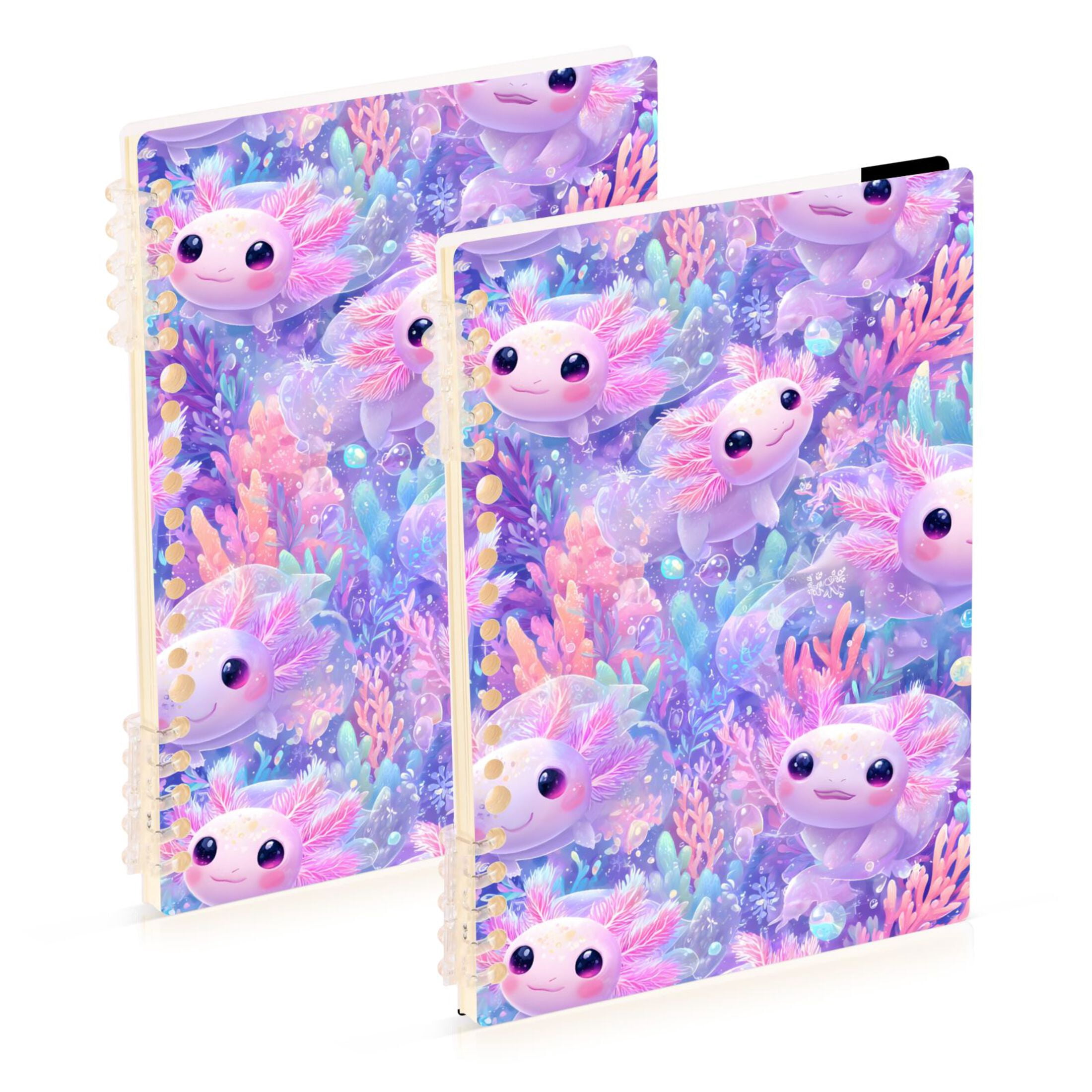 joogoo A5 Spiral Journal Notebook Axolotl Seaweed College Ruled ...