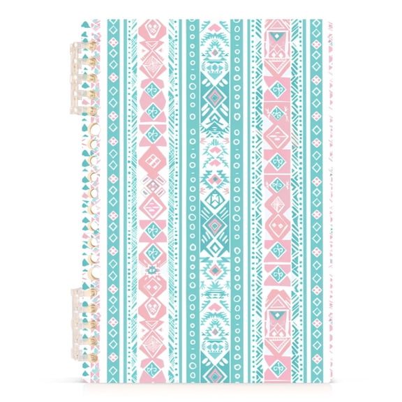 joogoo A5 Spiral Journal Notebook Aztec Geometric Abstract College Ruled Notebooks 8.3" x 5.7" 1 PC