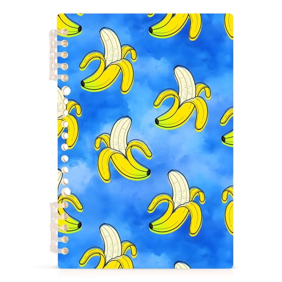 joogoo A5 Spiral Journal Notebook Bananas College Ruled Notebooks 8.3" x 5.7" 1 PC