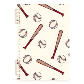 joogoo A5 Spiral Journal Notebook Baseball Bat College Ruled Notebooks 8.3" x 5.7" 1 PC