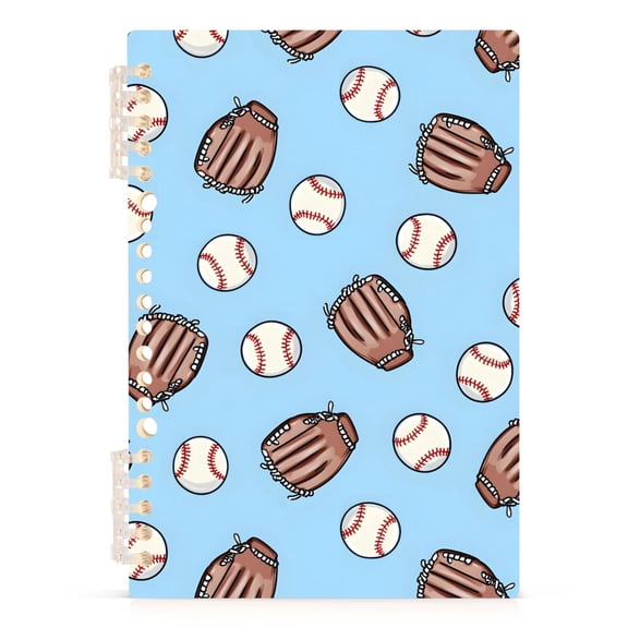 joogoo A5 Spiral Journal Notebook Baseball Gloves College Ruled Notebooks 8.3" x 5.7" 1 PC