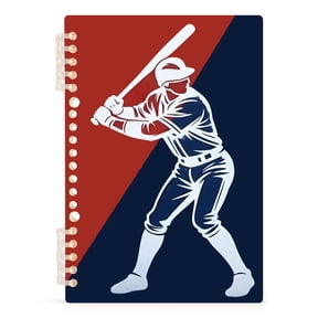 joogoo A5 Spiral Journal Notebook Baseball Player1 College Ruled Notebooks 8.3" x 5.7" 1 PC