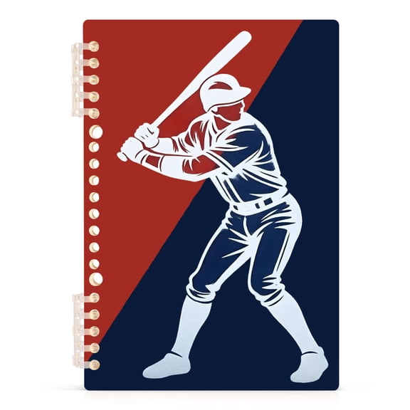 joogoo A5 Spiral Journal Notebook Baseball Player1 College Ruled Notebooks 8.3" x 5.7" 1 PC