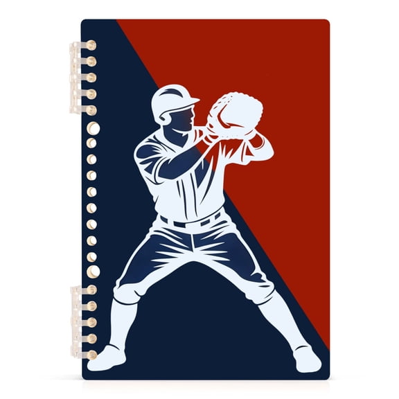 joogoo A5 Spiral Journal Notebook Baseball Player2 College Ruled Notebooks 8.3" x 5.7" 1 PC