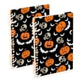 thumbnail image 1 of joogoo A5 Spiral Journal Notebook Bat Pumpkin Skulls College Ruled Notebooks 8.3" x 5.7" 2 PCs, 1 of 8