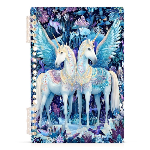 joogoo A5 Spiral Journal Notebook Beautiful Unicorns College Ruled Notebooks 8.3" x 5.7" 1 PC
