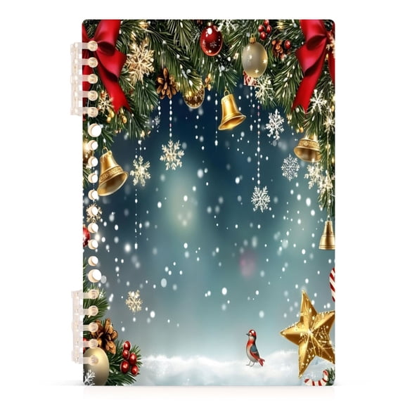 joogoo A5 Spiral Journal Notebook Bell Bow College Ruled Notebooks 8.3" x 5.7" 1 PC