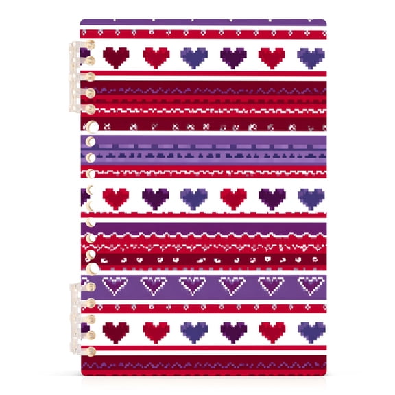 joogoo A5 Spiral Journal Notebook Bohemia Hearts College Ruled Notebooks 8.3" x 5.7" 1 PC