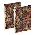 thumbnail image 1 of joogoo A5 Spiral Journal Notebook Bohemian Mandala Paisley Rustic College Ruled Notebooks 8.3" x 5.7" 2 PCs, 1 of 8