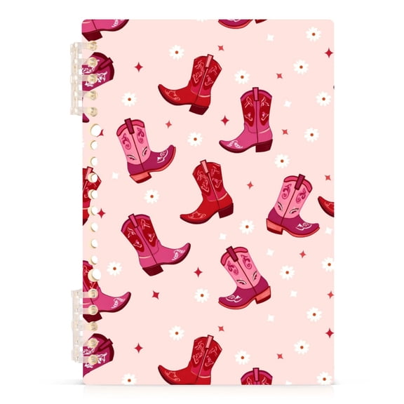 joogoo A5 Spiral Journal Notebook Boots Daisy Flower College Ruled Notebooks 8.3" x 5.7" 1 PC