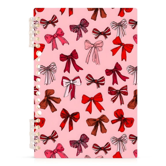 joogoo A5 Spiral Journal Notebook Bows Artistic College Ruled Notebooks 8.3" x 5.7" 1 PC