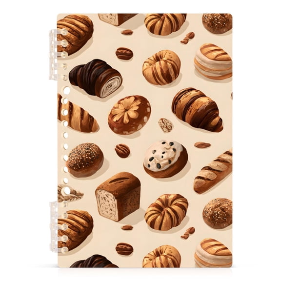 joogoo A5 Spiral Journal Notebook Breads College Ruled Notebooks 8.3" x 5.7" 1 PC